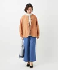 NHDED10330 GIANNI LO GIUDICE(小さいサイズ)(メゾン ドゥ サンク) [セットアップ対応]二重織ガーゼデニム製品染めブルゾン ネイビー