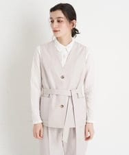 NHDEU84230 GIANNI LO GIUDICE(小さいサイズ)(メゾン ドゥ サンク) 【セットアップ対応/日本製】オックスストレッチジレ ベージュ