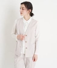 NHDEU84230 GIANNI LO GIUDICE(小さいサイズ)(メゾン ドゥ サンク) 【セットアップ対応/日本製】オックスストレッチジレ ベージュ
