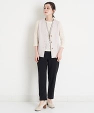 NHDEU84230 GIANNI LO GIUDICE(小さいサイズ)(メゾン ドゥ サンク) 【セットアップ対応/日本製】オックスストレッチジレ ベージュ