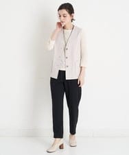 NHDEU84230 GIANNI LO GIUDICE(小さいサイズ)(メゾン ドゥ サンク) 【セットアップ対応/日本製】オックスストレッチジレ ベージュ