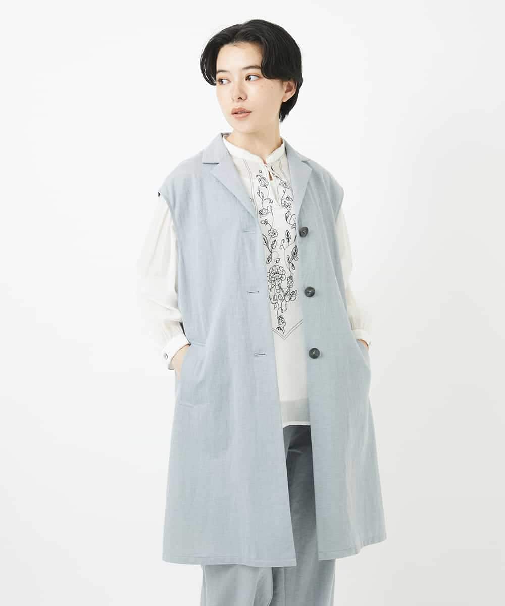 NHDGA30360 GIANNI LO GIUDICE(小さいサイズ) カノコ編みロングジレ