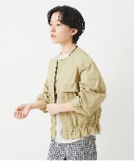 NHDGB02330 GIANNI LO GIUDICE(小さいサイズ)(メゾン ドゥ サンク) ナイロンワッシャーブルゾン ベージュ