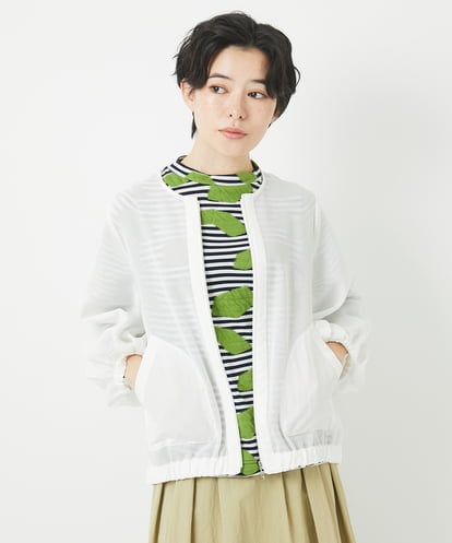 NHDGC82270 GIANNI LO GIUDICE(小さいサイズ) メッシュシアーショート丈ブルゾン