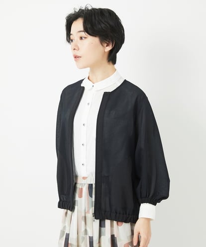 NHDGC82270 GIANNI LO GIUDICE(小さいサイズ) メッシュシアーショート丈ブルゾン