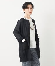 NHDGC83330 GIANNI LO GIUDICE(小さいサイズ)(メゾン ドゥ サンク) メッシュシアーチュニック丈羽織 ホワイト