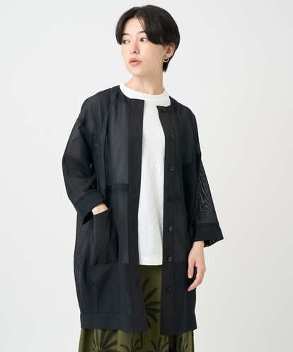 NHDGC83330  メッシュシアーチュニック丈羽織