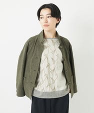 NHDGC86250 GIANNI LO GIUDICE(小さいサイズ)(メゾン ドゥ サンク) リネンライクジャケット カーキ