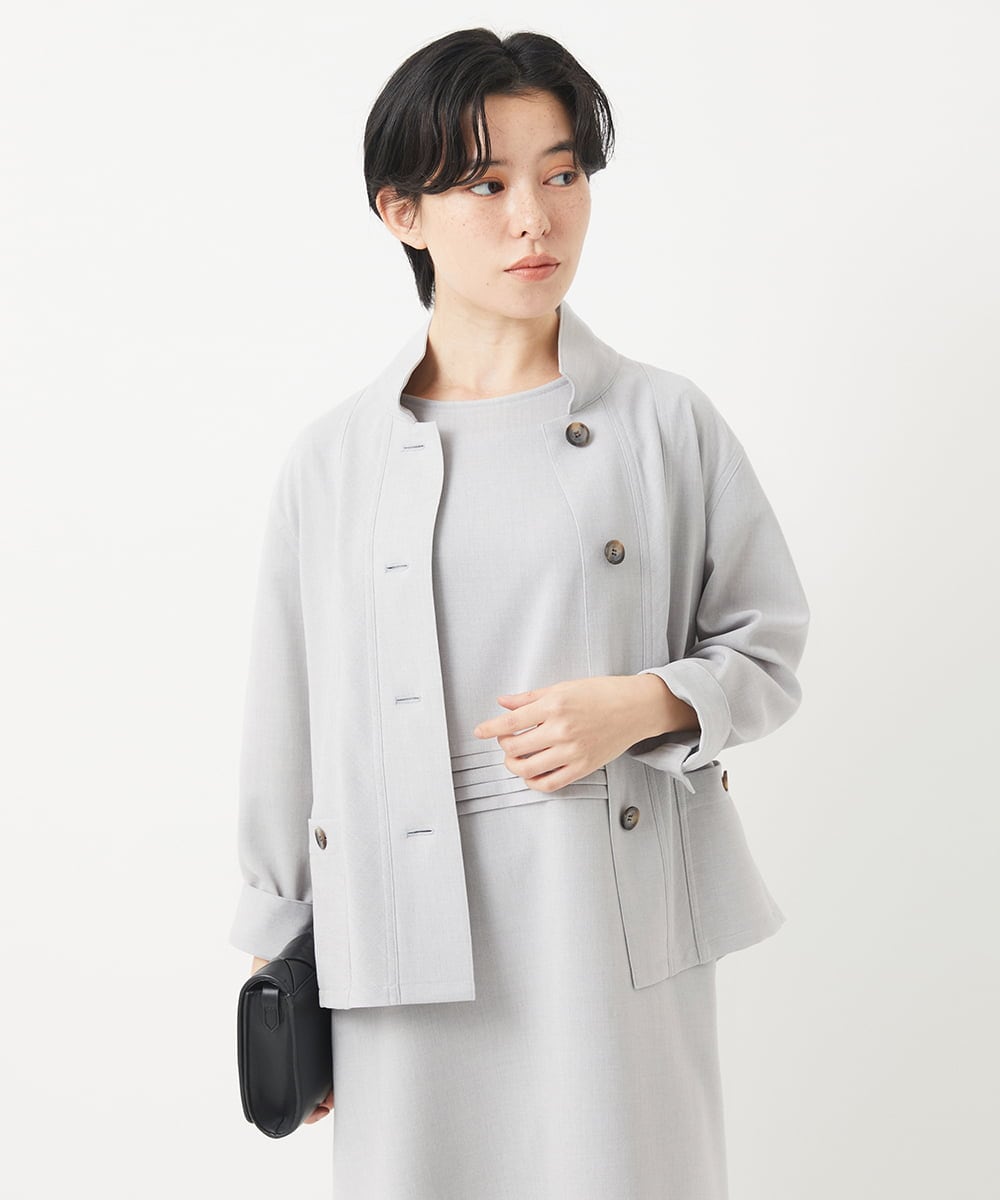 NHDGC86250 GIANNI LO GIUDICE(小さいサイズ)(メゾン ドゥ サンク) リネンライクジャケット カーキ
