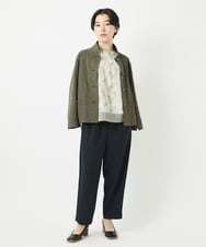 NHDGC86250 GIANNI LO GIUDICE(小さいサイズ)(メゾン ドゥ サンク) リネンライクジャケット カーキ