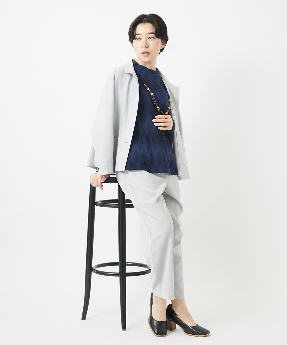 NHDGC86250 GIANNI LO GIUDICE(小さいサイズ)(メゾン ドゥ サンク) リネンライクジャケット カーキ