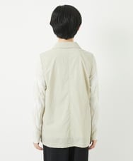 NHDGC92260 GIANNI LO GIUDICE(小さいサイズ)(メゾン ドゥ サンク) ナイロンストレッチテーラードカラージレ ベージュ