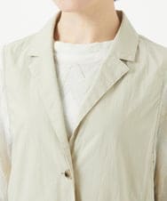 NHDGC92260 GIANNI LO GIUDICE(小さいサイズ)(メゾン ドゥ サンク) ナイロンストレッチテーラードカラージレ ベージュ