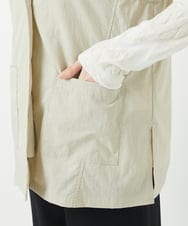 NHDGC92260 GIANNI LO GIUDICE(小さいサイズ)(メゾン ドゥ サンク) ナイロンストレッチテーラードカラージレ ベージュ
