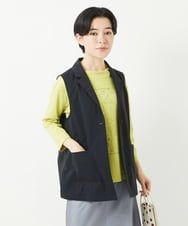 NHDGC92260 GIANNI LO GIUDICE(小さいサイズ)(メゾン ドゥ サンク) ナイロンストレッチテーラードカラージレ ベージュ
