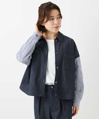 NHDGD20390  [セットアップ対応]デニムライクジャケット