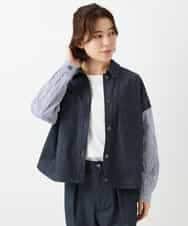 NHDGD20390 GIANNI LO GIUDICE(小さいサイズ)(メゾン ドゥ サンク) [セットアップ対応]デニムライクジャケット ネイビー