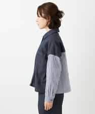 NHDGD20390 GIANNI LO GIUDICE(小さいサイズ)(メゾン ドゥ サンク) [セットアップ対応]デニムライクジャケット ネイビー