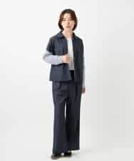 NHDGD20390 GIANNI LO GIUDICE(小さいサイズ)(メゾン ドゥ サンク) [セットアップ対応]デニムライクジャケット ネイビー