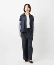 NHDGD20390 GIANNI LO GIUDICE(小さいサイズ)(メゾン ドゥ サンク) [セットアップ対応]デニムライクジャケット ネイビー