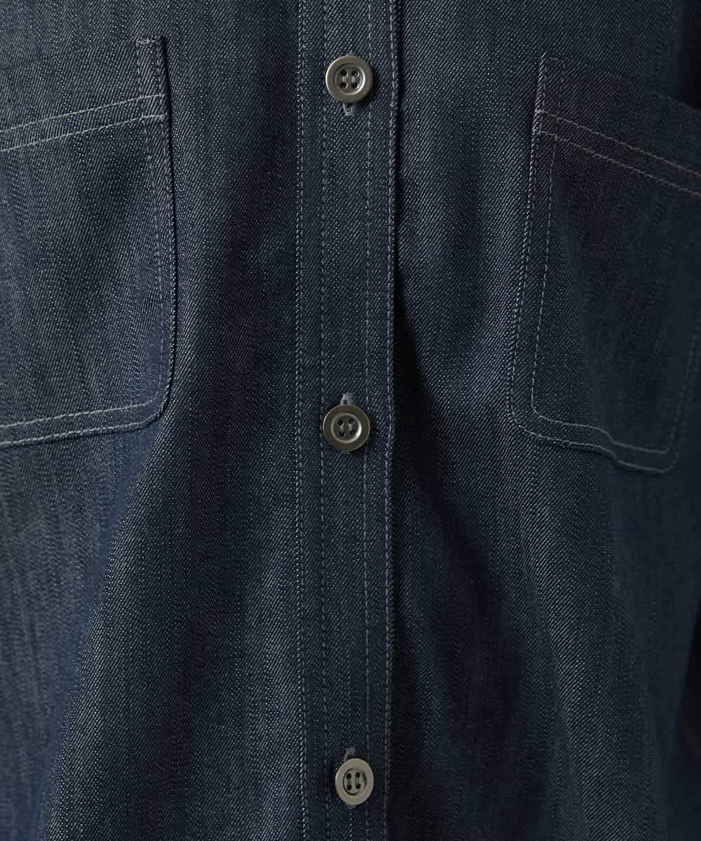 NHDGD20390 GIANNI LO GIUDICE(小さいサイズ)(メゾン ドゥ サンク) [セットアップ対応]スラブシャンブレーデニムブルゾン ネイビー