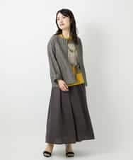 NHDGE50430 GIANNI LO GIUDICE(小さいサイズ)(メゾン ドゥ サンク) [セットアップ対応]リネンステッチストライプジャケット ベージュ