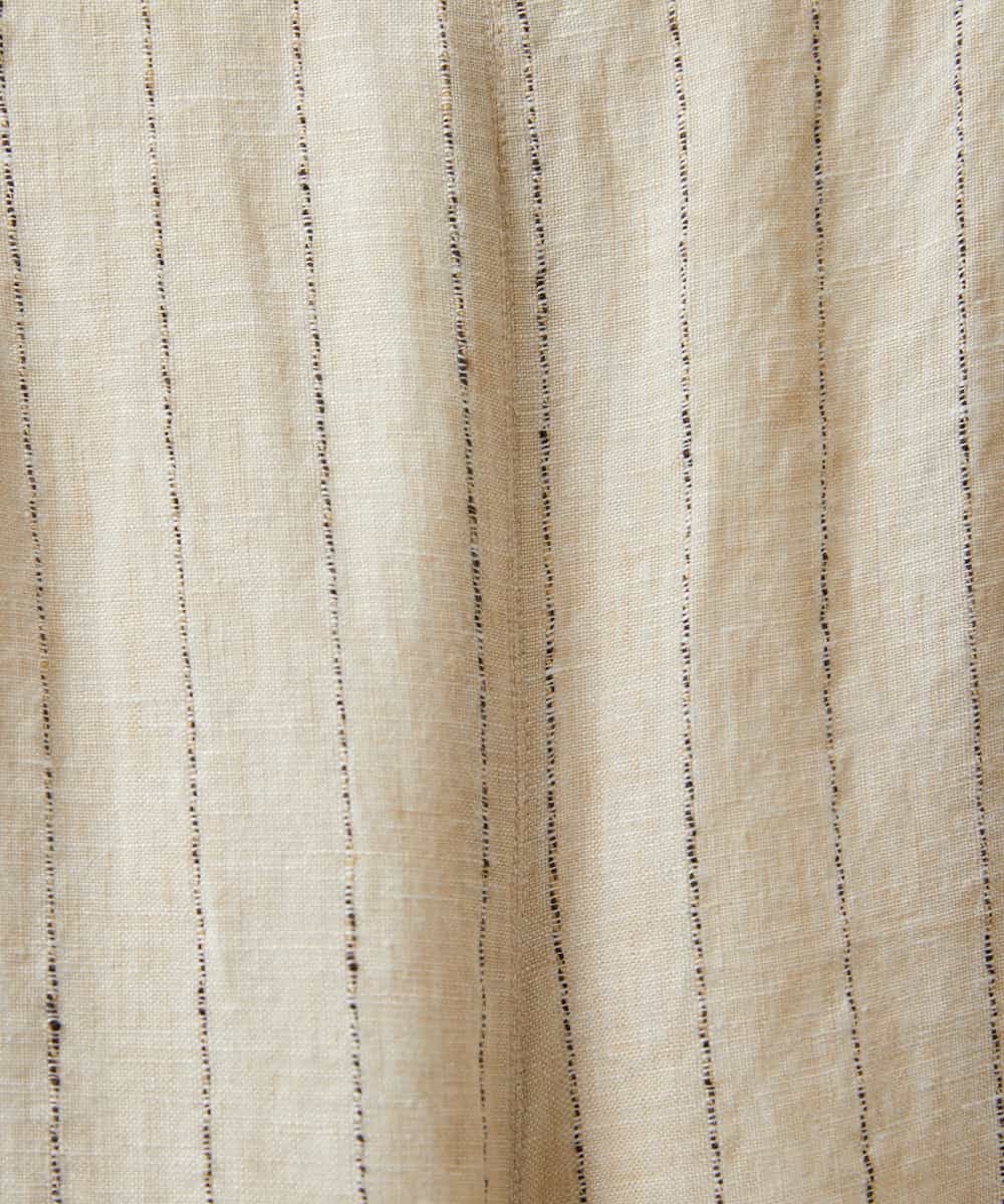 NHDGE50430 GIANNI LO GIUDICE(小さいサイズ)(メゾン ドゥ サンク) [セットアップ対応]リネンステッチストライプジャケット ベージュ