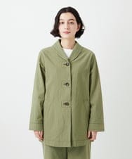 NHDGF26360 GIANNI LO GIUDICE(小さいサイズ)(メゾン ドゥ サンク) [セットアップ対応]コットンナチュラルワッシャージャケット グリーン