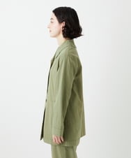 NHDGF26360 GIANNI LO GIUDICE(小さいサイズ)(メゾン ドゥ サンク) [セットアップ対応]コットンナチュラルワッシャージャケット グリーン