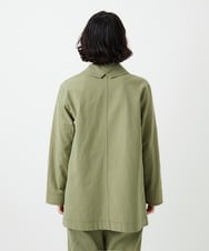 NHDGF26360 GIANNI LO GIUDICE(小さいサイズ)(メゾン ドゥ サンク) [セットアップ対応]コットンナチュラルワッシャージャケット グリーン