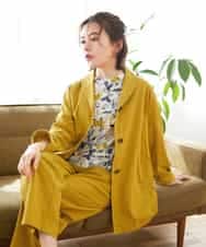 NHDGF26360 GIANNI LO GIUDICE(小さいサイズ)(メゾン ドゥ サンク) コットンナチュラルワッシャージャケット イエロー