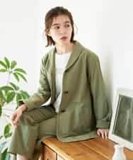 NHDGF26360 GIANNI LO GIUDICE(小さいサイズ)(メゾン ドゥ サンク) コットンナチュラルワッシャージャケット グリーン