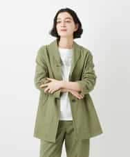 NHDGF26360 GIANNI LO GIUDICE(小さいサイズ)(メゾン ドゥ サンク) コットンナチュラルワッシャージャケット グリーン