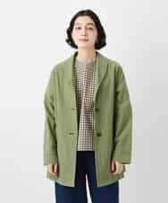 NHDGF26360 GIANNI LO GIUDICE(小さいサイズ)(メゾン ドゥ サンク) コットンナチュラルワッシャージャケット グリーン