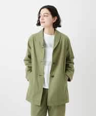 NHDGF26360 GIANNI LO GIUDICE(小さいサイズ)(メゾン ドゥ サンク) コットンナチュラルワッシャージャケット グリーン