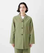 NHDGF26360 GIANNI LO GIUDICE(小さいサイズ)(メゾン ドゥ サンク) コットンナチュラルワッシャージャケット グリーン