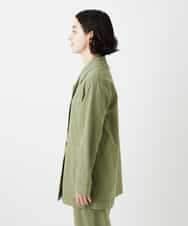 NHDGF26360 GIANNI LO GIUDICE(小さいサイズ)(メゾン ドゥ サンク) コットンナチュラルワッシャージャケット グリーン