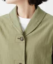 NHDGF26360 GIANNI LO GIUDICE(小さいサイズ)(メゾン ドゥ サンク) コットンナチュラルワッシャージャケット グリーン