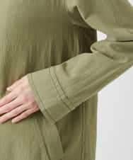 NHDGF26360 GIANNI LO GIUDICE(小さいサイズ)(メゾン ドゥ サンク) コットンナチュラルワッシャージャケット グリーン