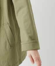 NHDGF26360 GIANNI LO GIUDICE(小さいサイズ)(メゾン ドゥ サンク) コットンナチュラルワッシャージャケット グリーン