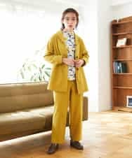 NHDGF26360 GIANNI LO GIUDICE(小さいサイズ)(メゾン ドゥ サンク) コットンナチュラルワッシャージャケット グリーン