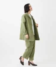 NHDGF26360 GIANNI LO GIUDICE(小さいサイズ)(メゾン ドゥ サンク) コットンナチュラルワッシャージャケット グリーン