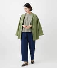 NHDGF26360 GIANNI LO GIUDICE(小さいサイズ)(メゾン ドゥ サンク) コットンナチュラルワッシャージャケット グリーン