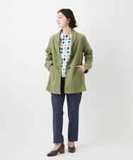 NHDGF26360 GIANNI LO GIUDICE(小さいサイズ)(メゾン ドゥ サンク) コットンナチュラルワッシャージャケット グリーン