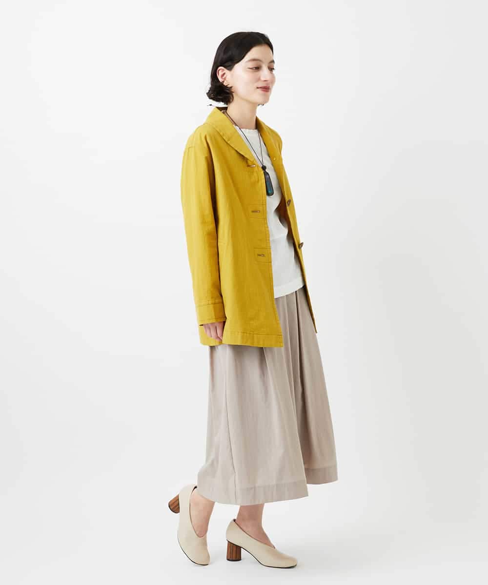 NHDGF26360 GIANNI LO GIUDICE(小さいサイズ)(メゾン ドゥ サンク) コットンナチュラルワッシャージャケット グリーン