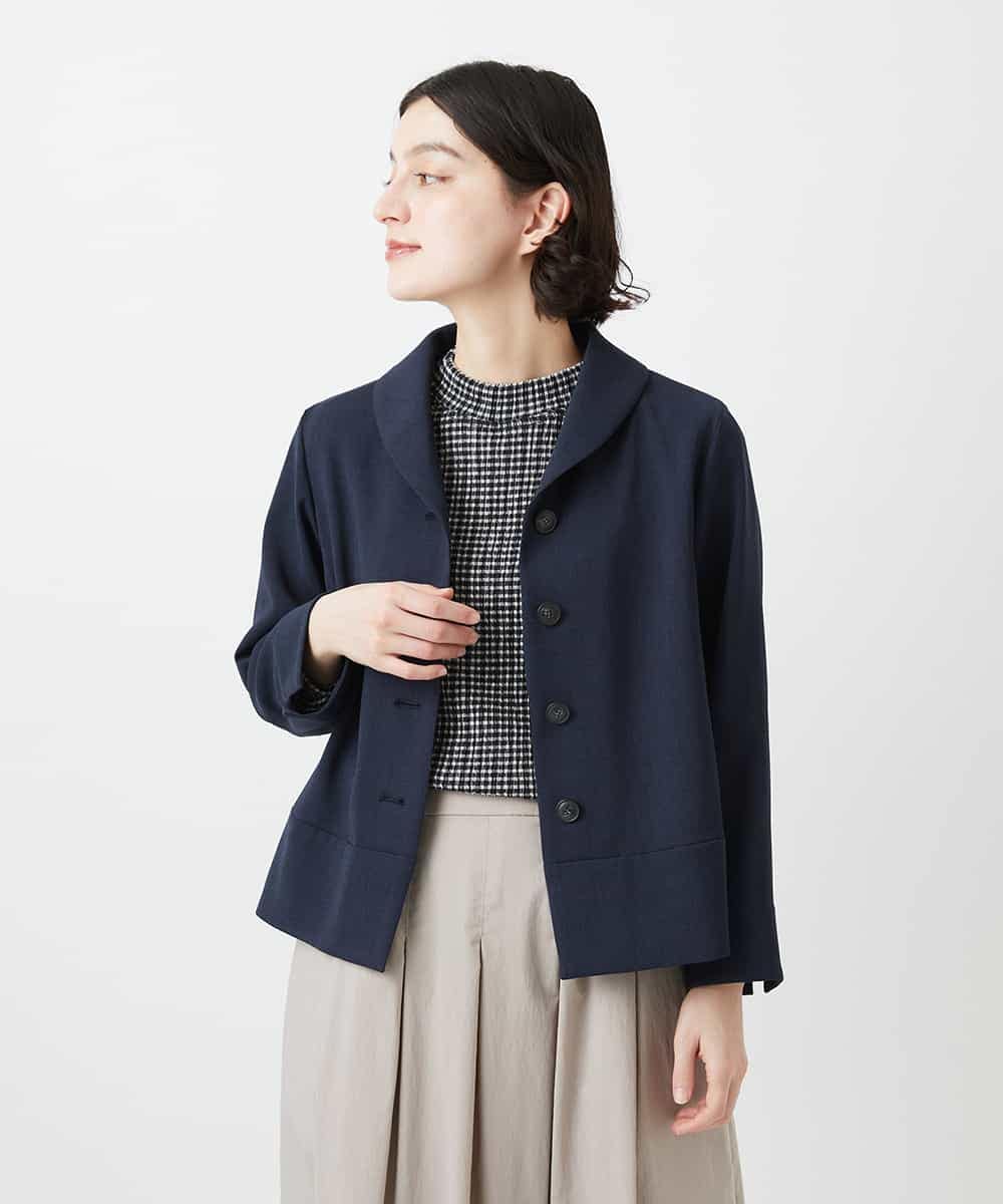 NHDGF88290 GIANNI LO GIUDICE(小さいサイズ)(メゾン ドゥ サンク) [セットアップ対応]リネンライクジャケット ライトグレー