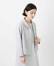 NHDGF88290 GIANNI LO GIUDICE(小さいサイズ)(メゾン ドゥ サンク) [セットアップ対応]リネンライクジャケット ライトグレー