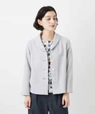 NHDGF88290 GIANNI LO GIUDICE(小さいサイズ)(メゾン ドゥ サンク) [セットアップ対応]リネンライクジャケット ライトグレー