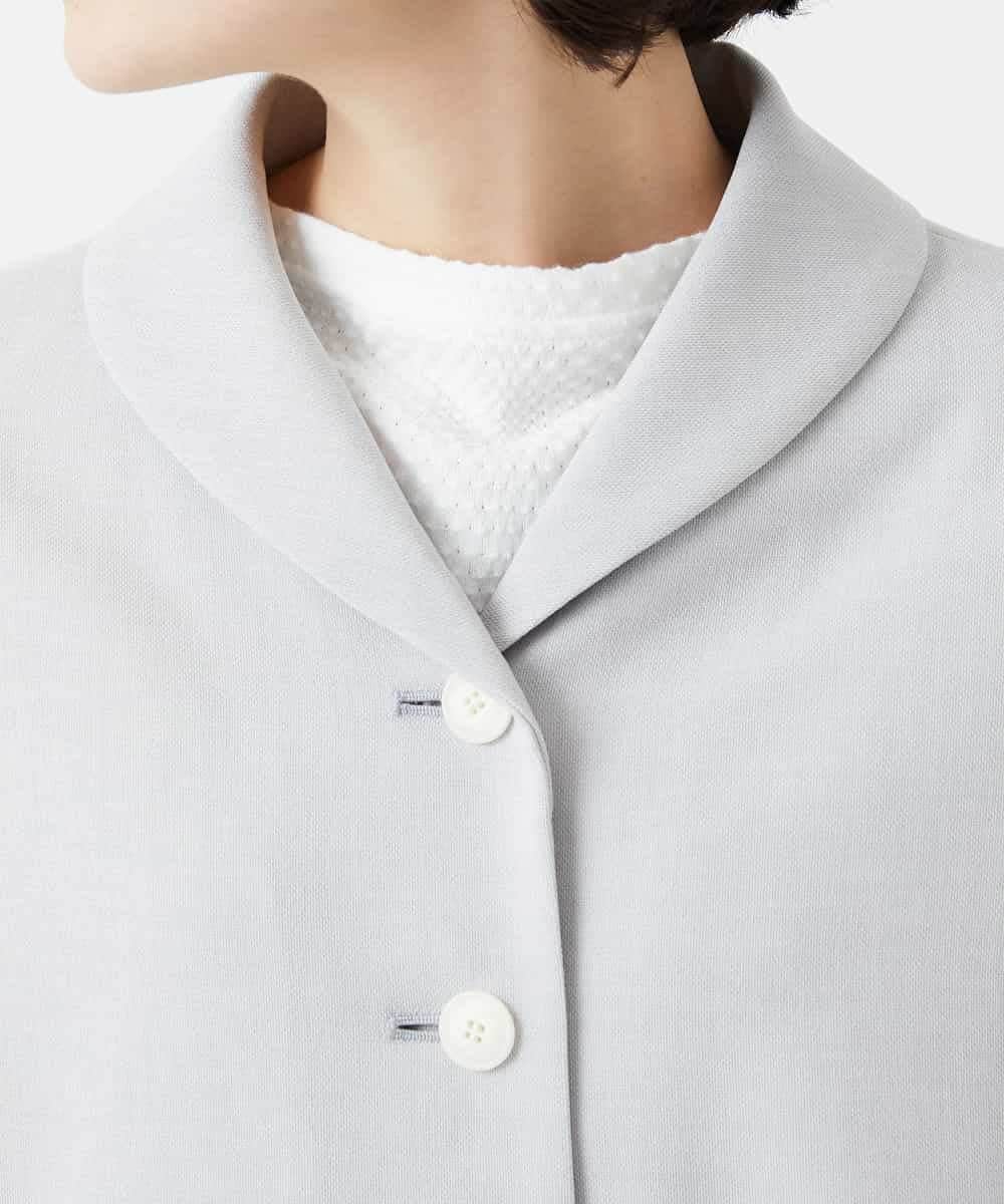 NHDGF88290 GIANNI LO GIUDICE(小さいサイズ)(メゾン ドゥ サンク) [セットアップ対応]リネンライクジャケット ライトグレー