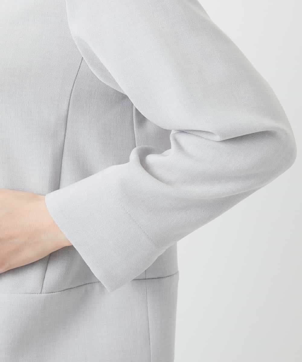 NHDGF88290 GIANNI LO GIUDICE(小さいサイズ)(メゾン ドゥ サンク) [セットアップ対応]リネンライクジャケット ライトグレー